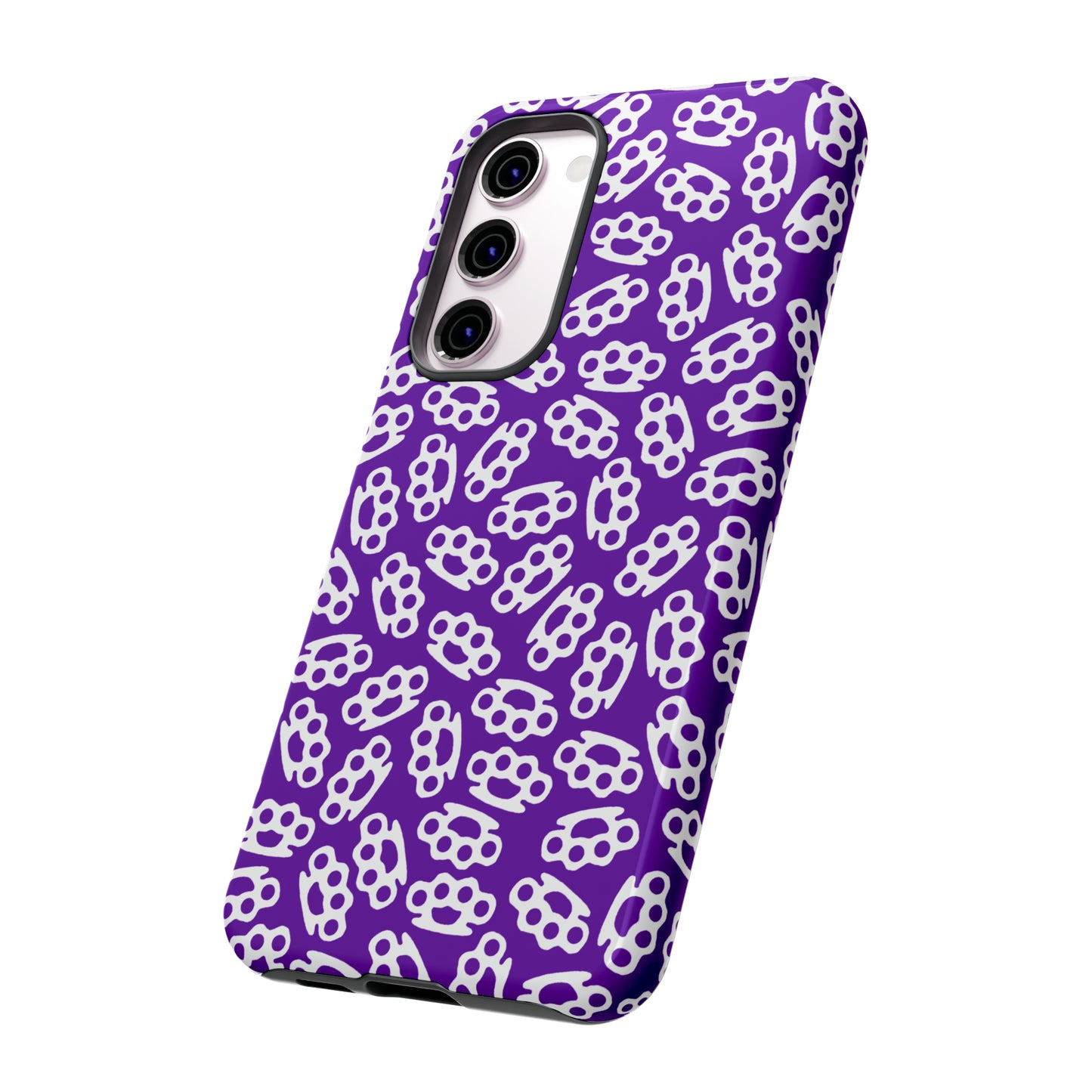 Purple Candy Coated Brass Knuckles Phone Case