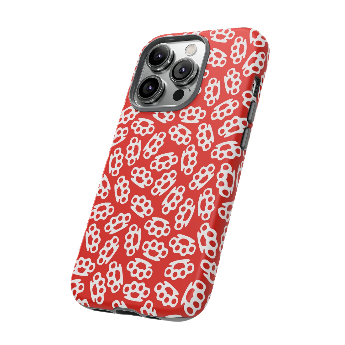 Red Candy Coated Brass Knuckles Phone Case