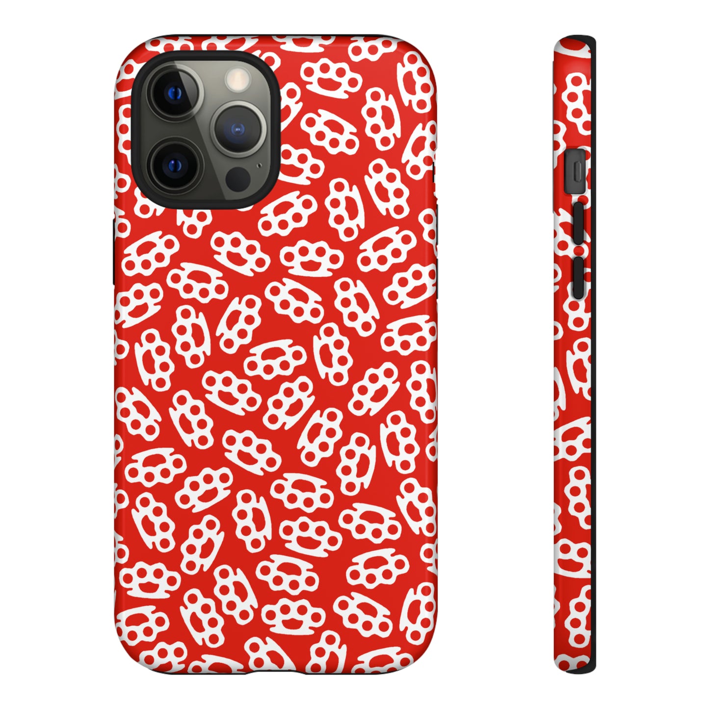 Red Candy Coated Brass Knuckles Phone Case