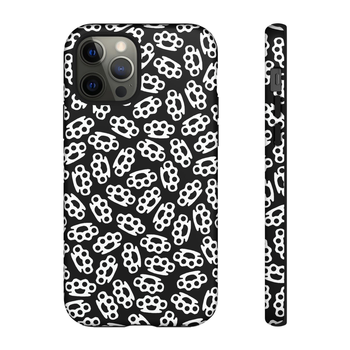 Black Candy Coated Brass Knuckles Phone Case