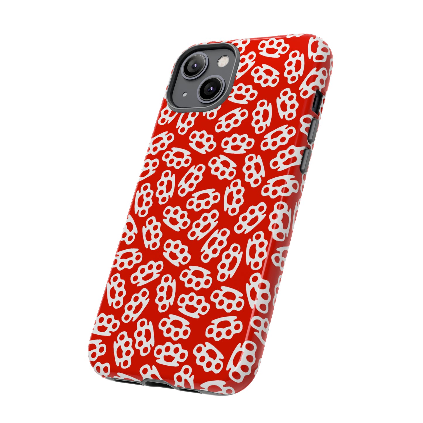 Red Candy Coated Brass Knuckles Phone Case