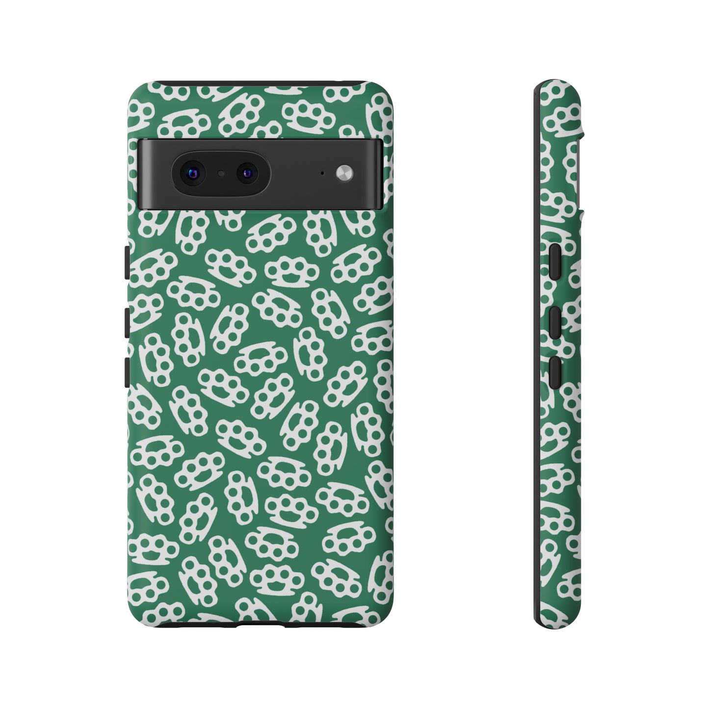 Green Candy Coated Brass Knuckles Phone Case