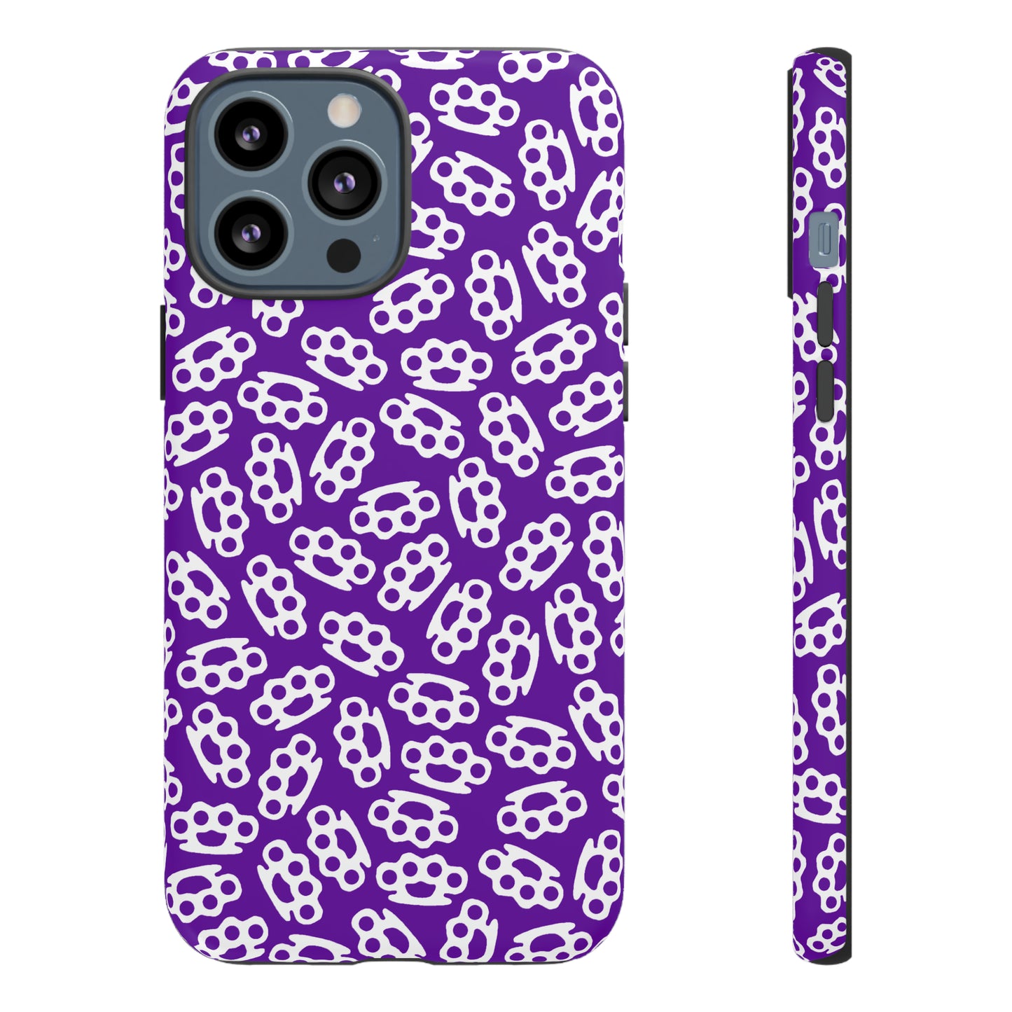 Purple Candy Coated Brass Knuckles Phone Case