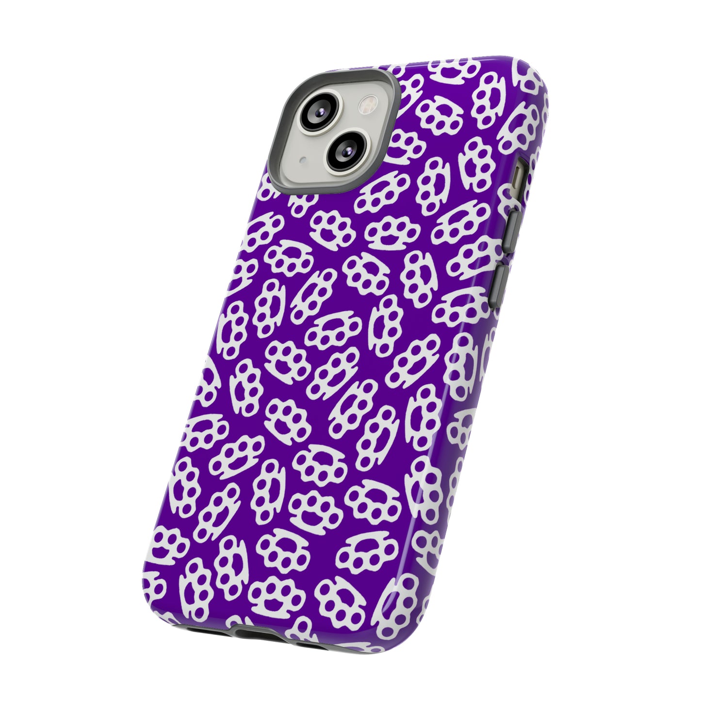 Purple Candy Coated Brass Knuckles Phone Case