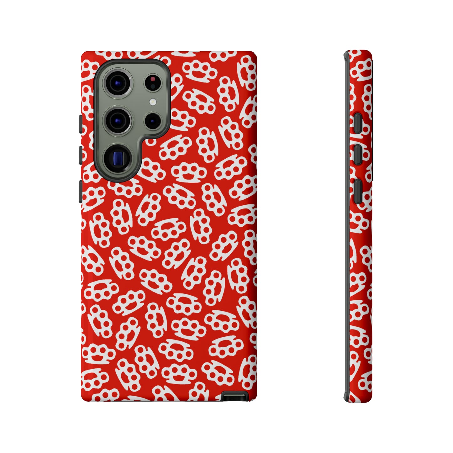 Red Candy Coated Brass Knuckles Phone Case