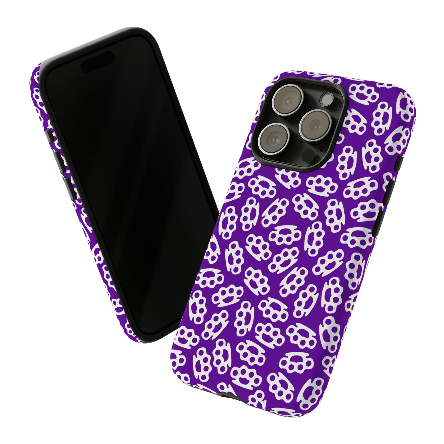 Purple Candy Coated Brass Knuckles Phone Case