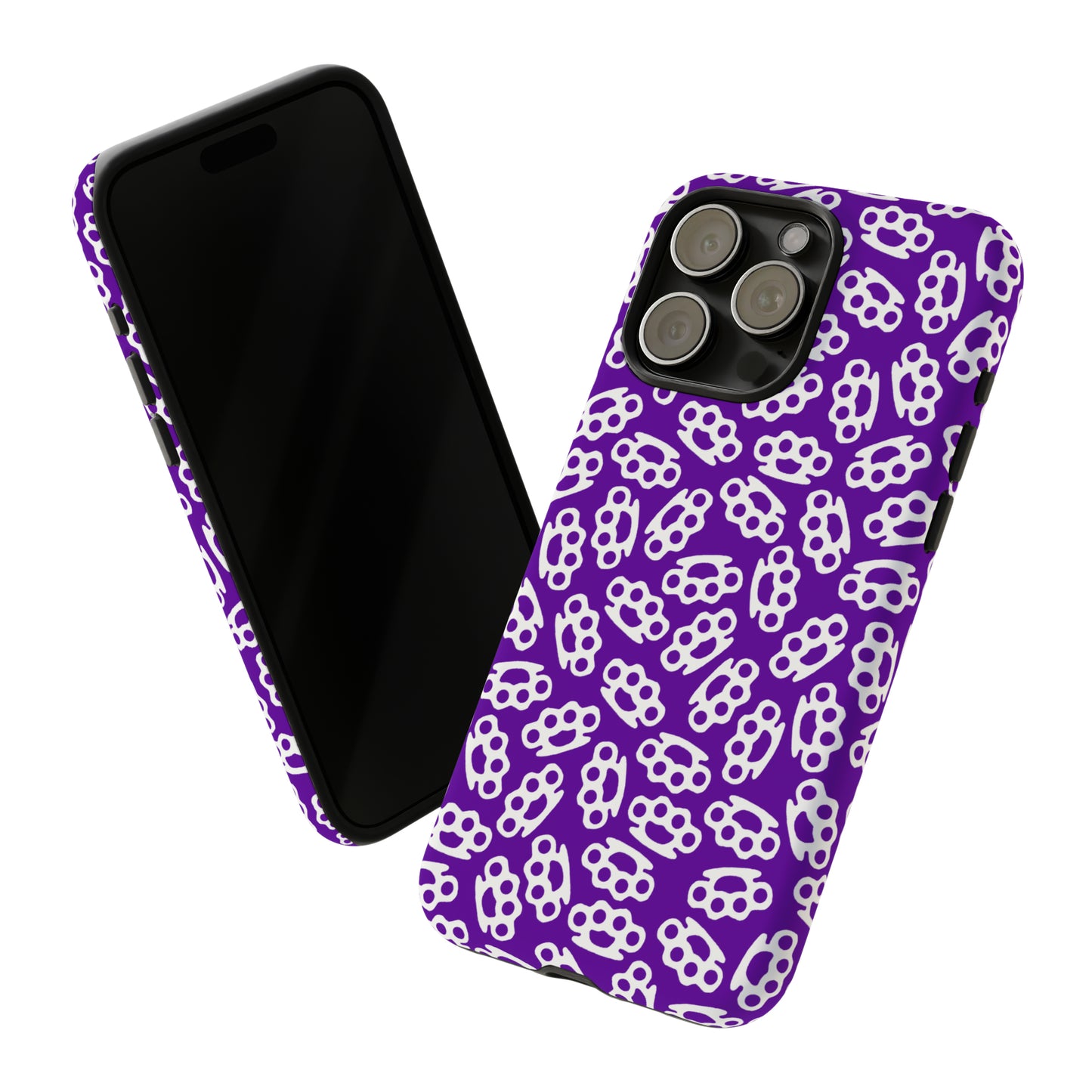 Purple Candy Coated Brass Knuckles Phone Case