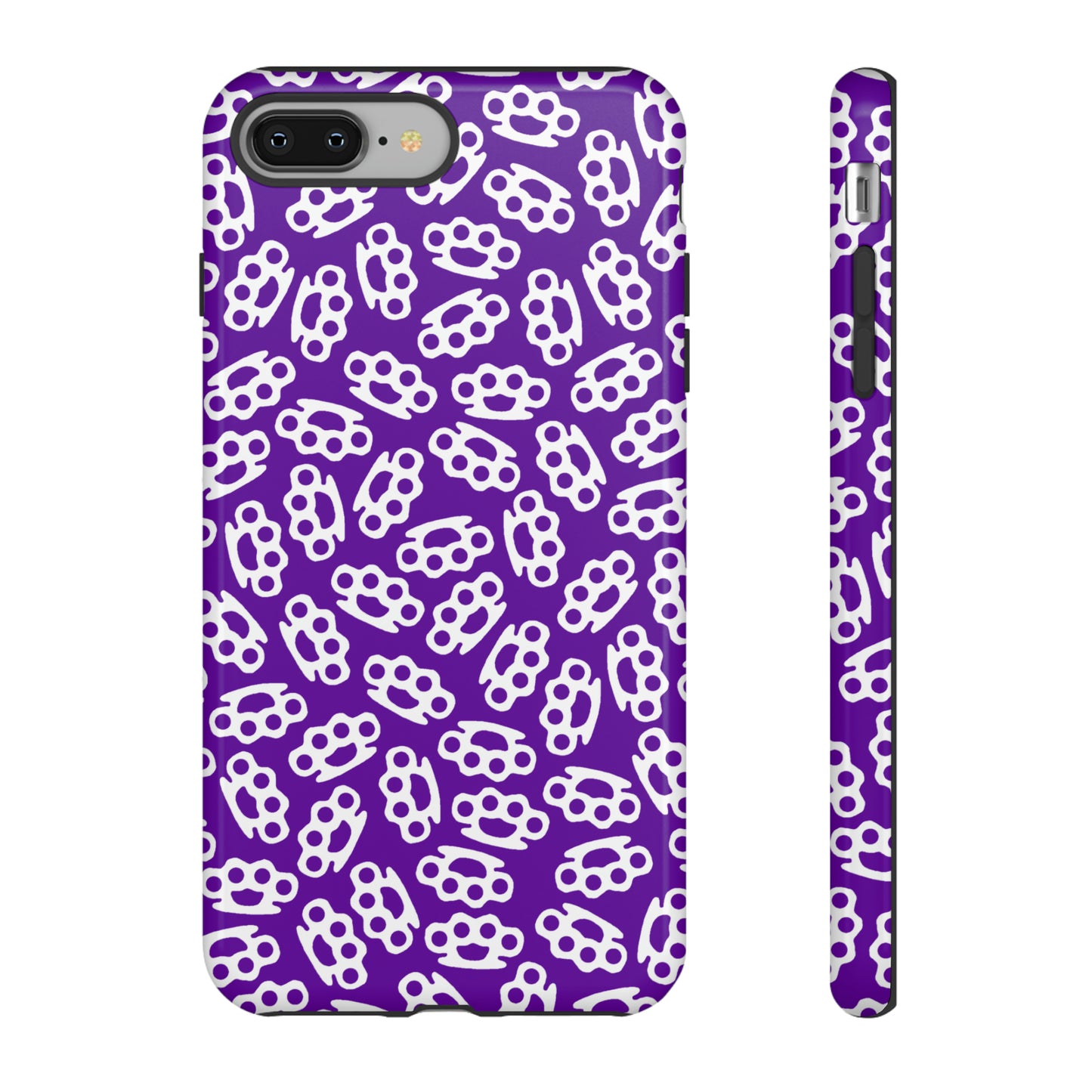 Purple Candy Coated Brass Knuckles Phone Case