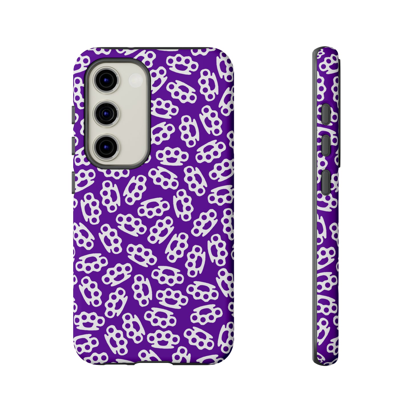 Purple Candy Coated Brass Knuckles Phone Case