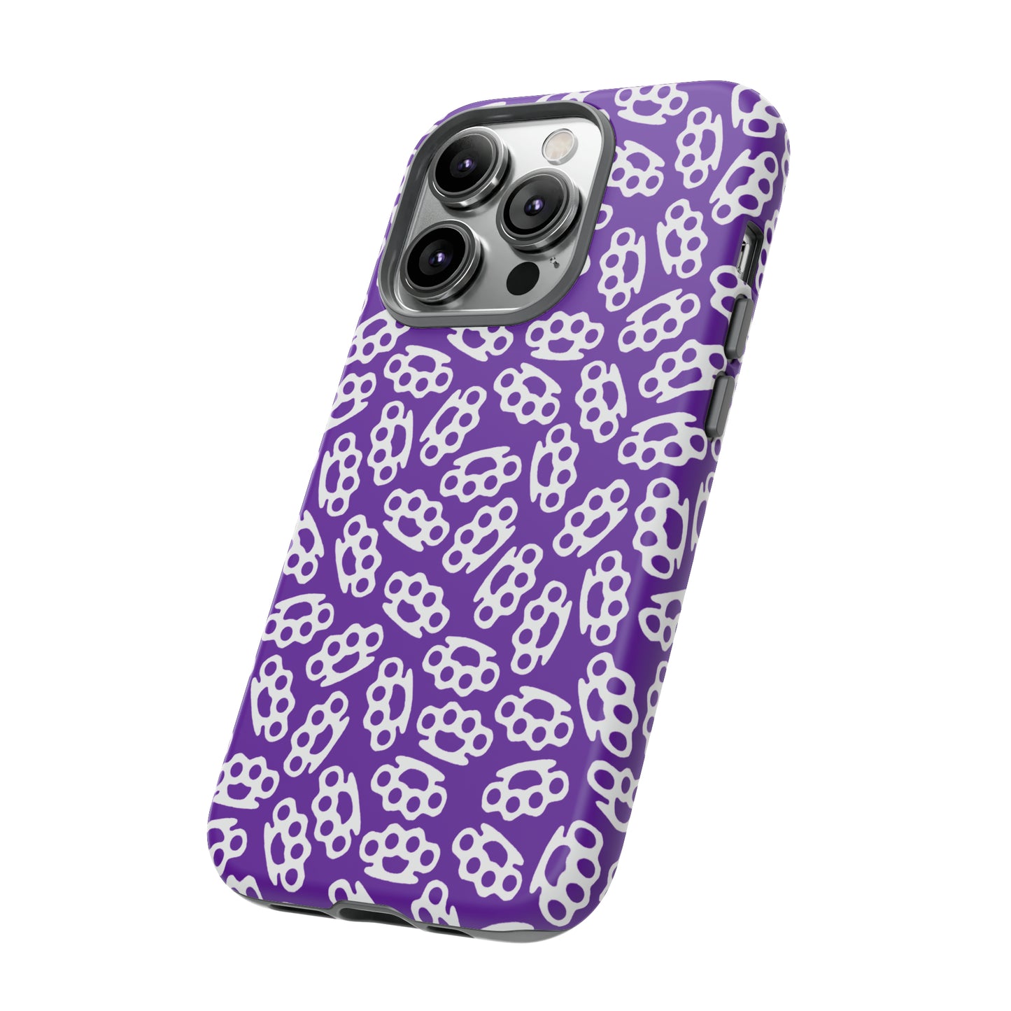 Purple Candy Coated Brass Knuckles Phone Case