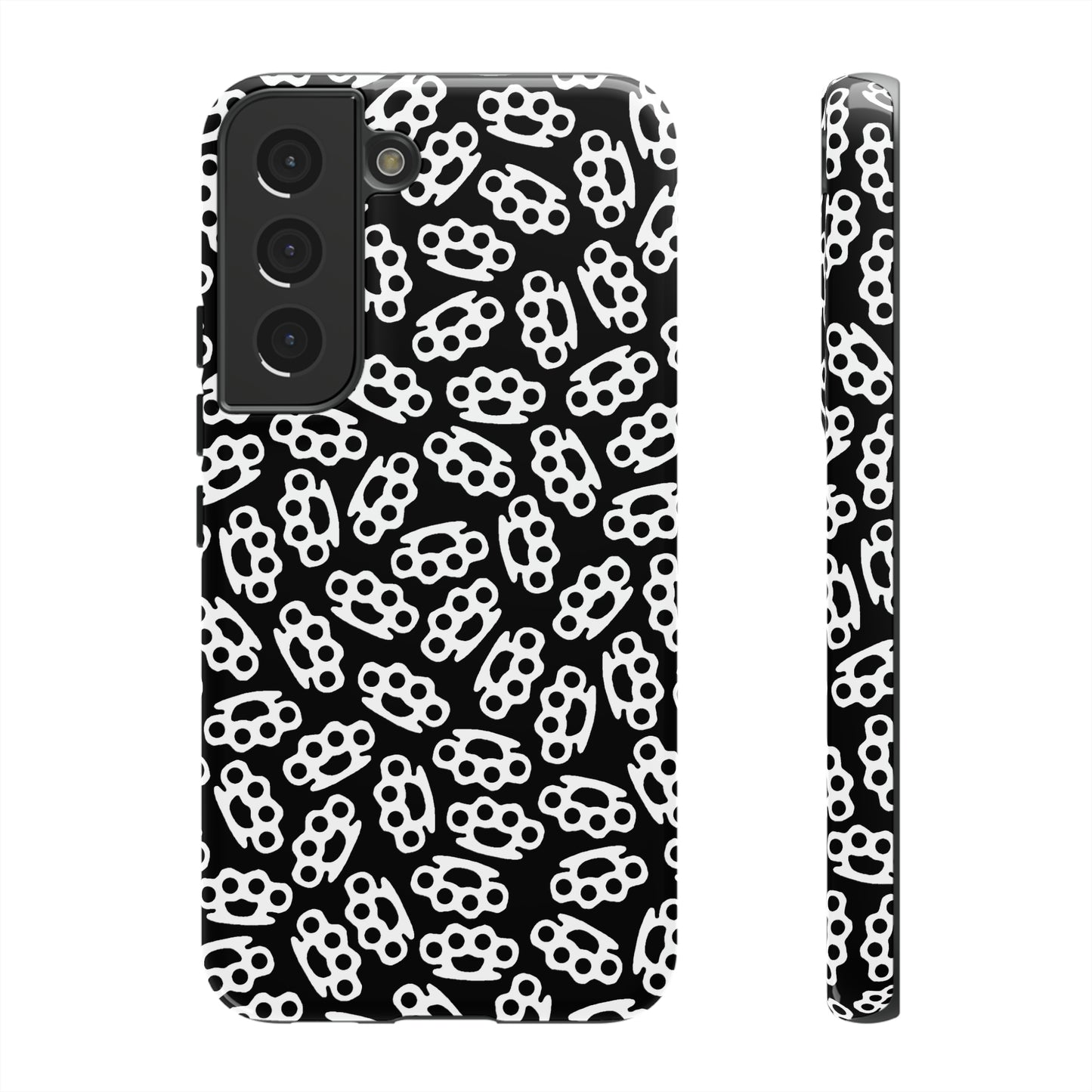 Black Candy Coated Brass Knuckles Phone Case