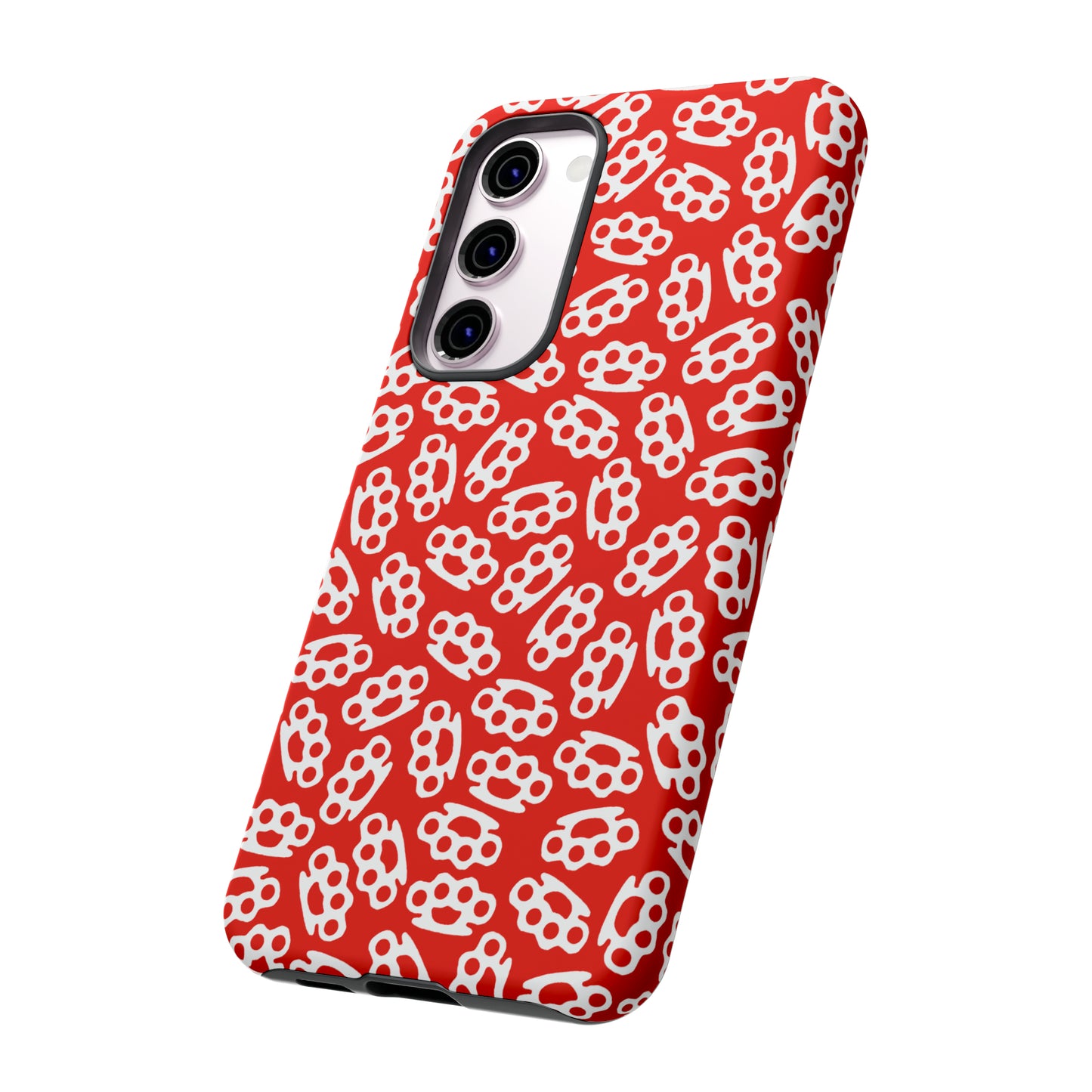 Red Candy Coated Brass Knuckles Phone Case