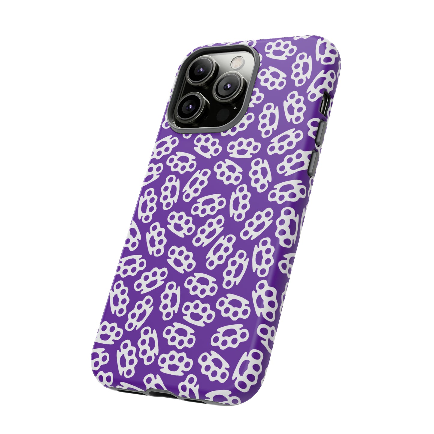 Purple Candy Coated Brass Knuckles Phone Case