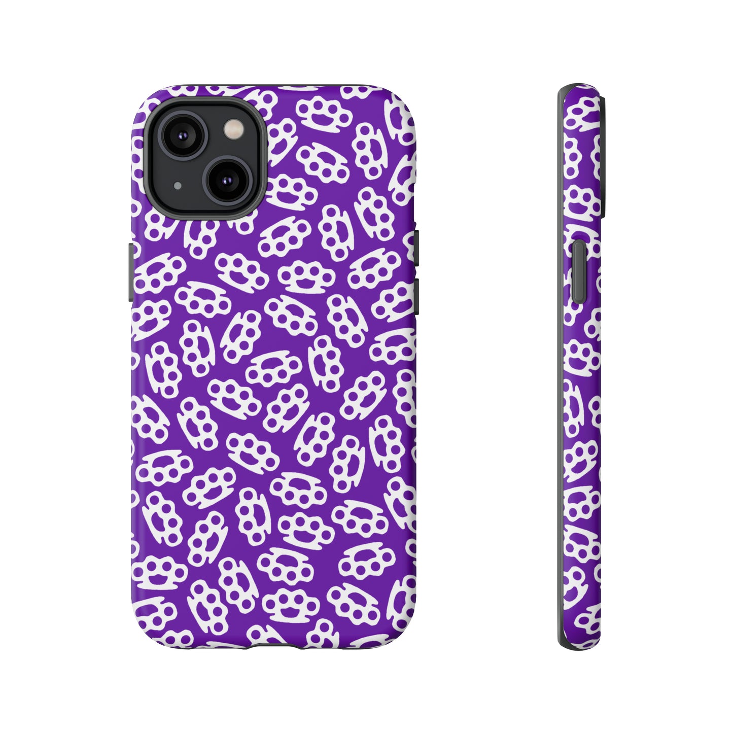 Purple Candy Coated Brass Knuckles Phone Case