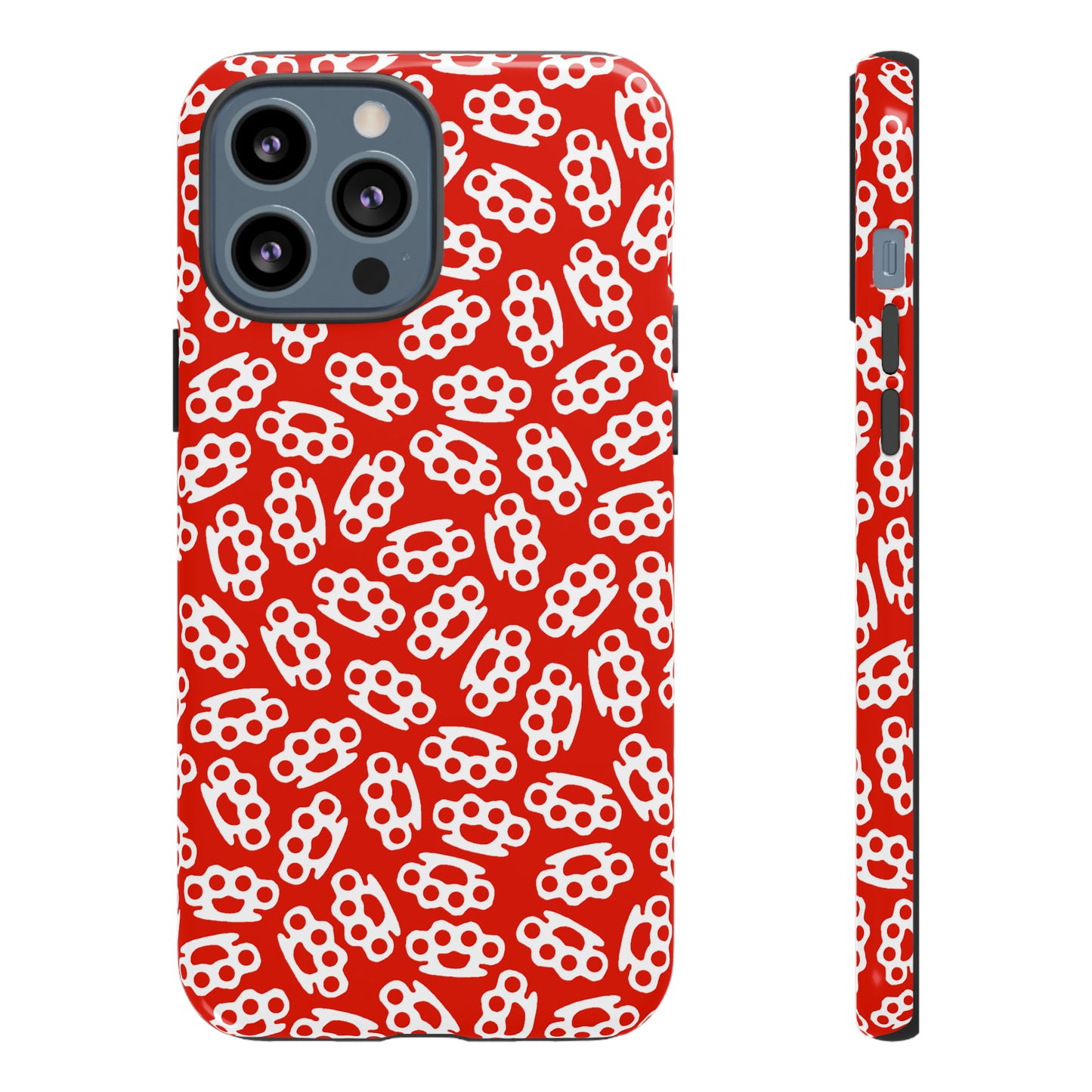 Red Candy Coated Brass Knuckles Phone Case