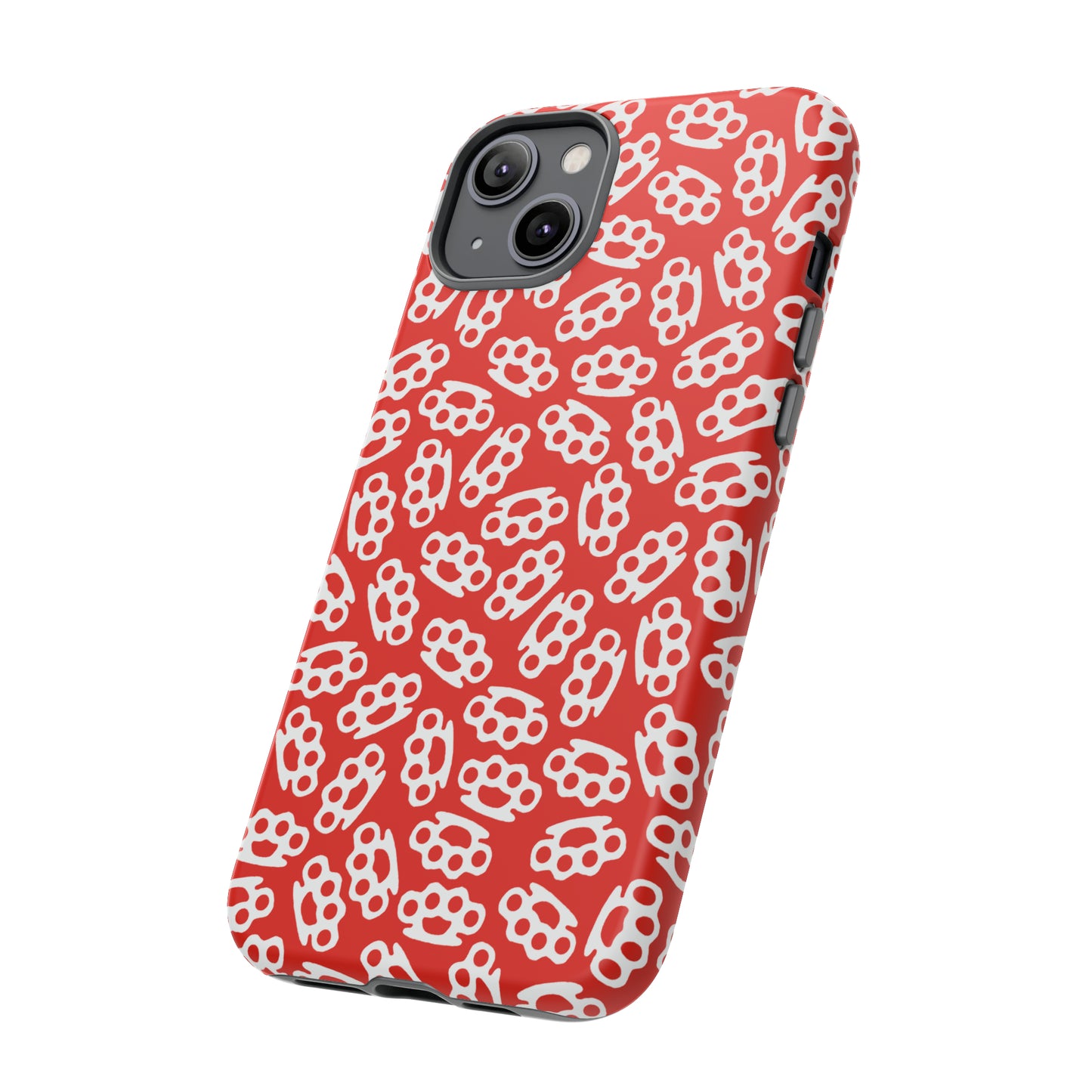 Red Candy Coated Brass Knuckles Phone Case