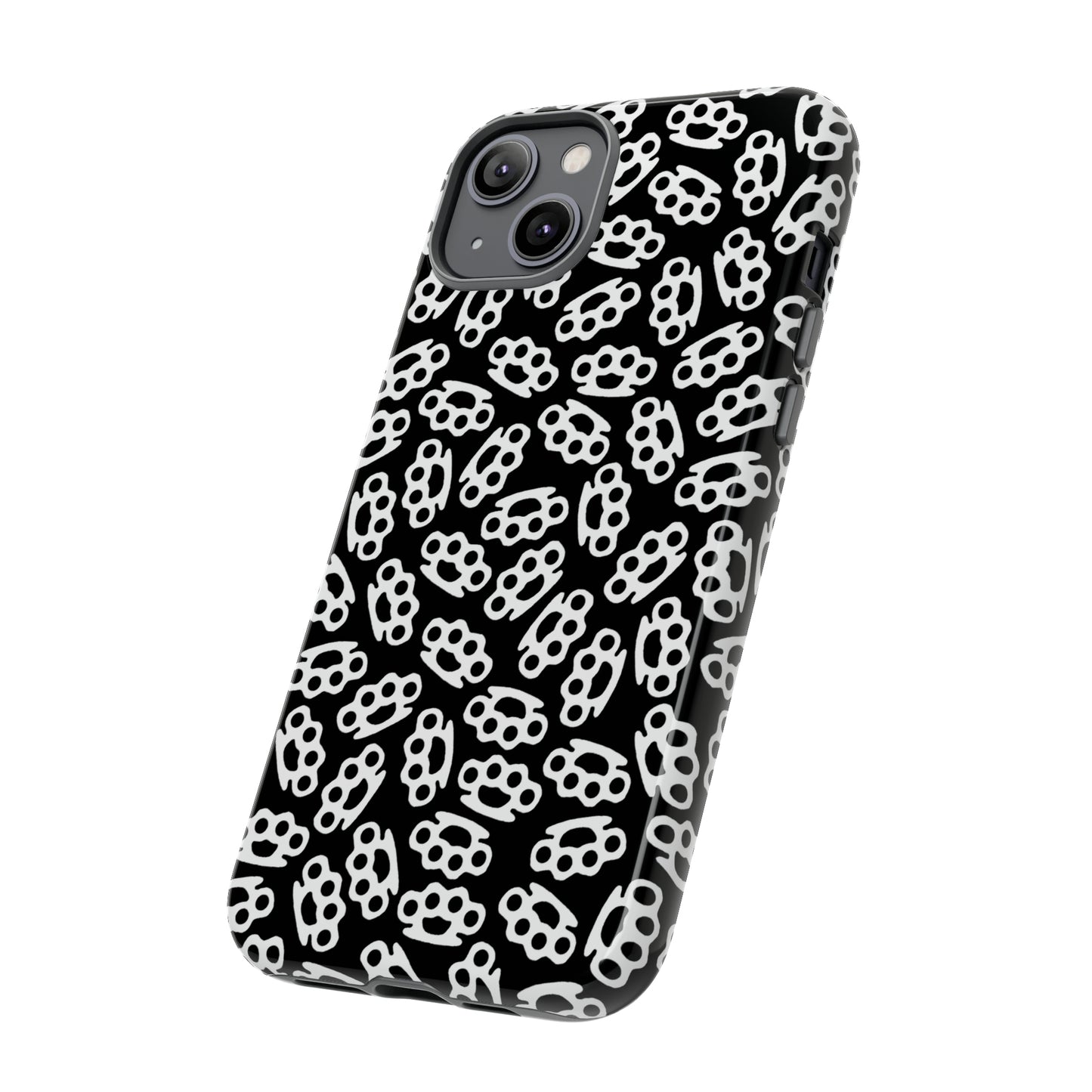 Black Candy Coated Brass Knuckles Phone Case