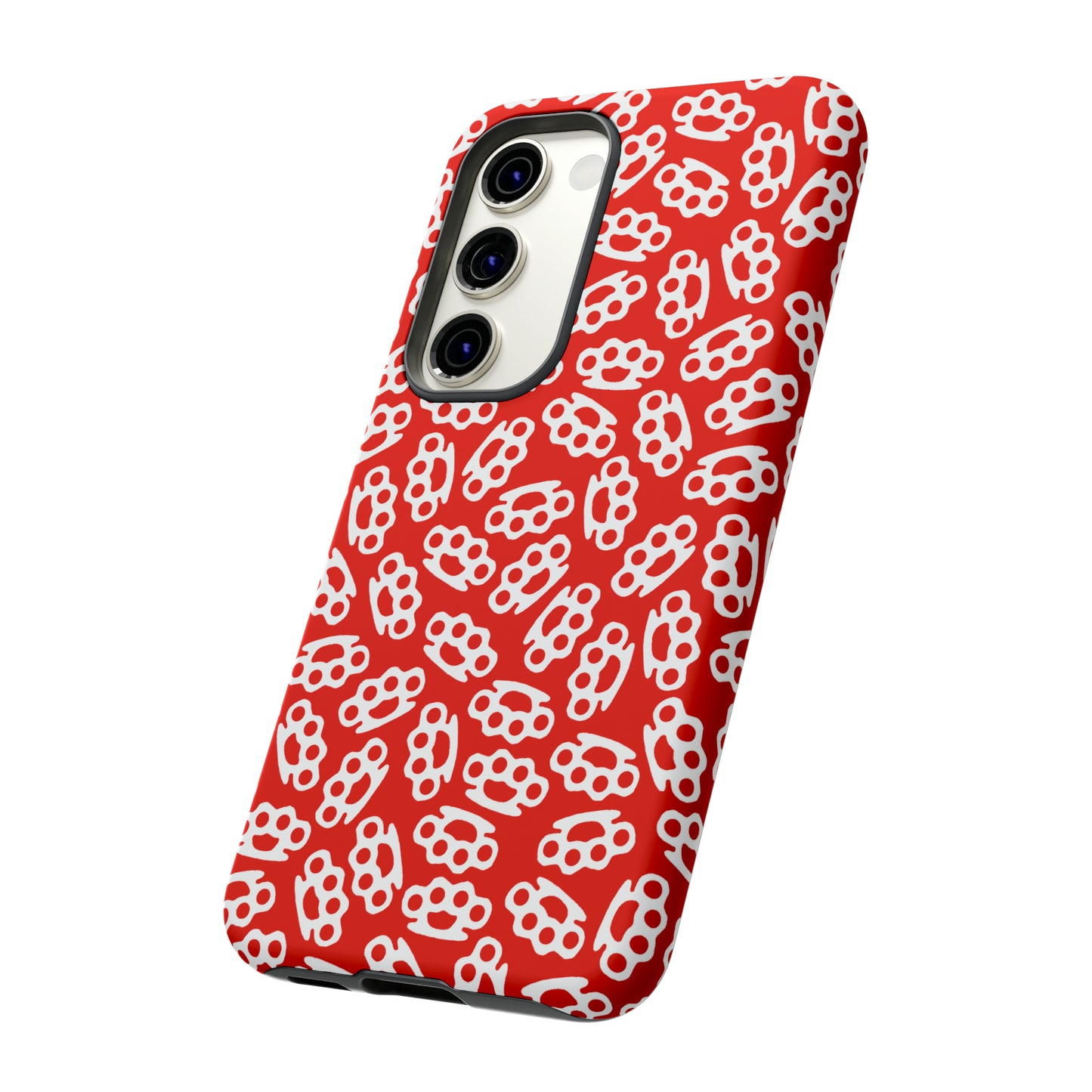 Red Candy Coated Brass Knuckles Phone Case