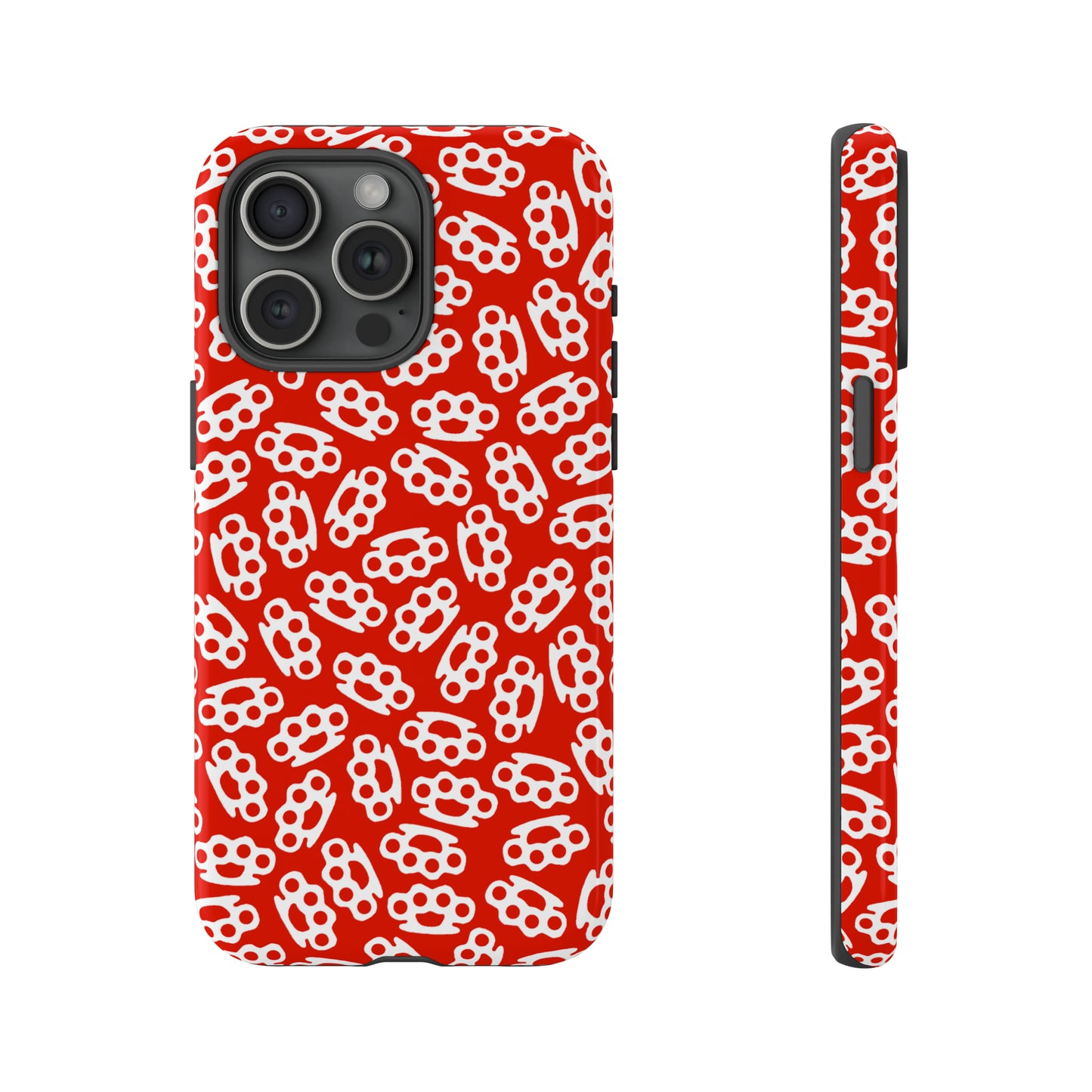 Red Candy Coated Brass Knuckles Phone Case