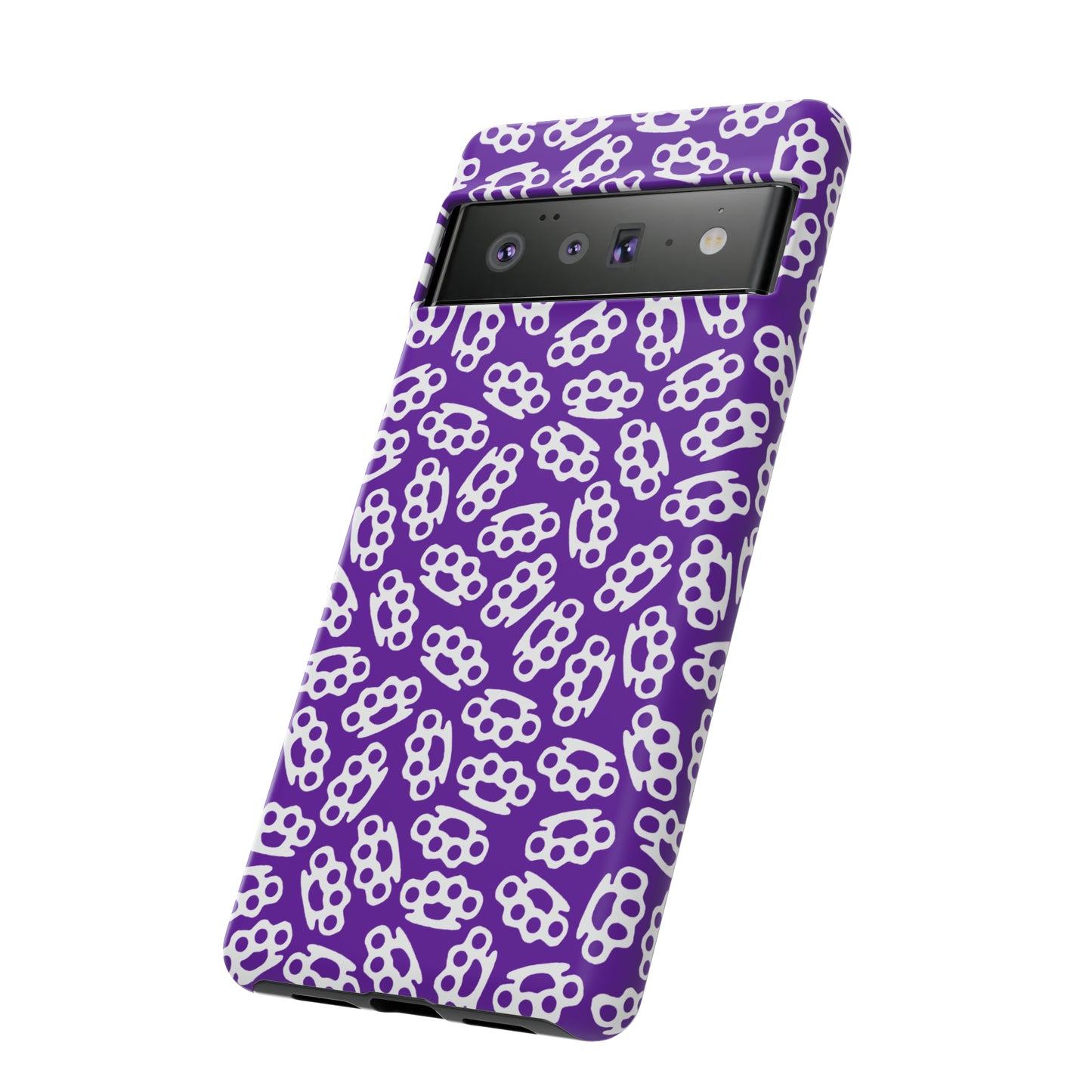 Purple Candy Coated Brass Knuckles Phone Case