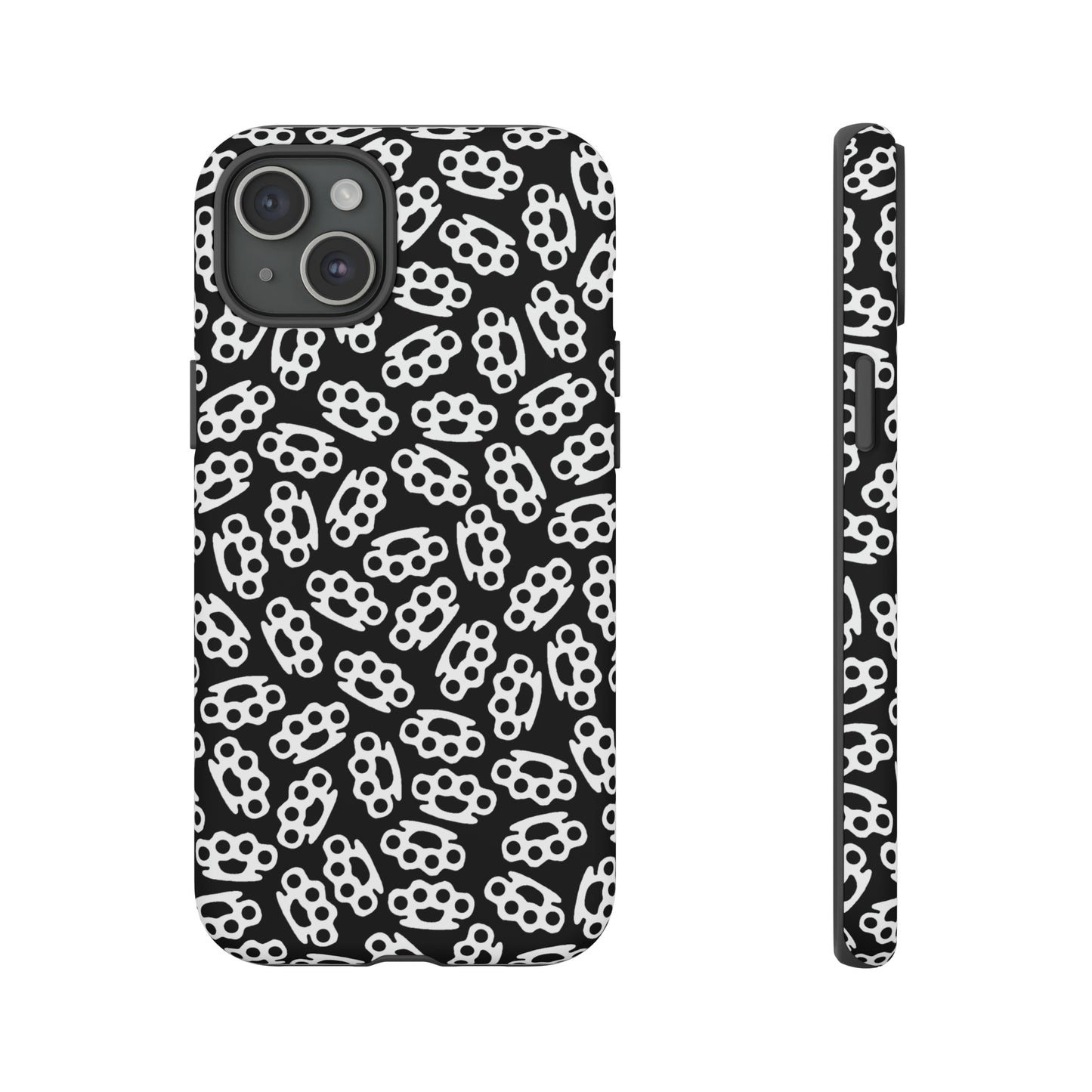 Black Candy Coated Brass Knuckles Phone Case