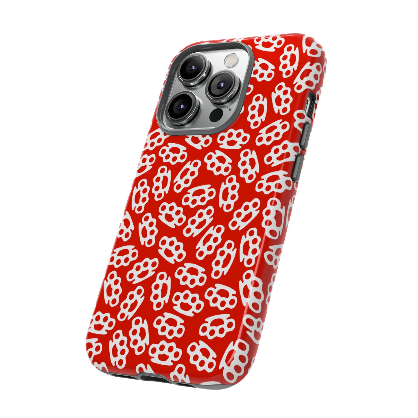 Red Candy Coated Brass Knuckles Phone Case