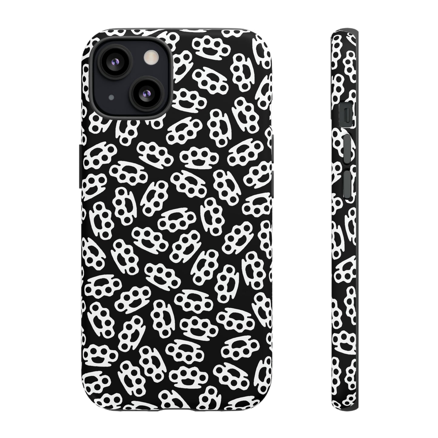 Black Candy Coated Brass Knuckles Phone Case