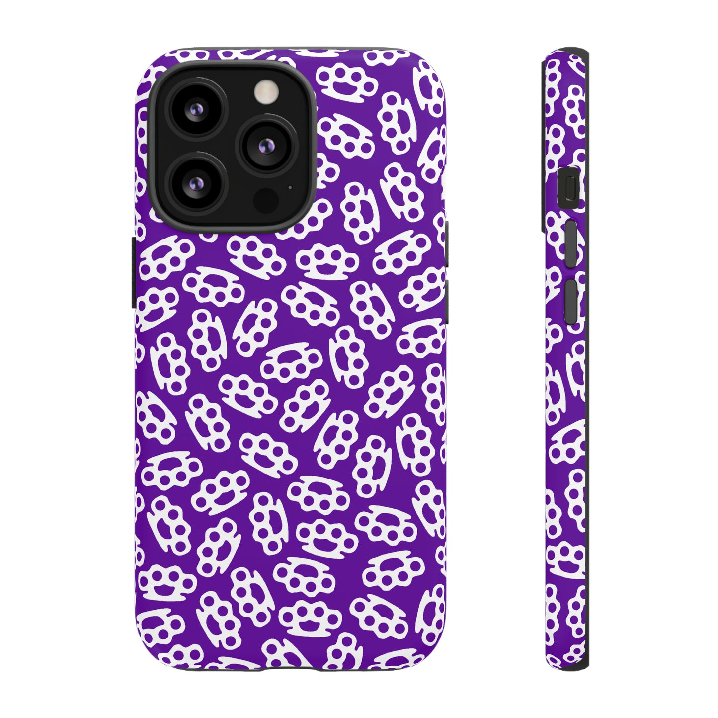 Purple Candy Coated Brass Knuckles Phone Case