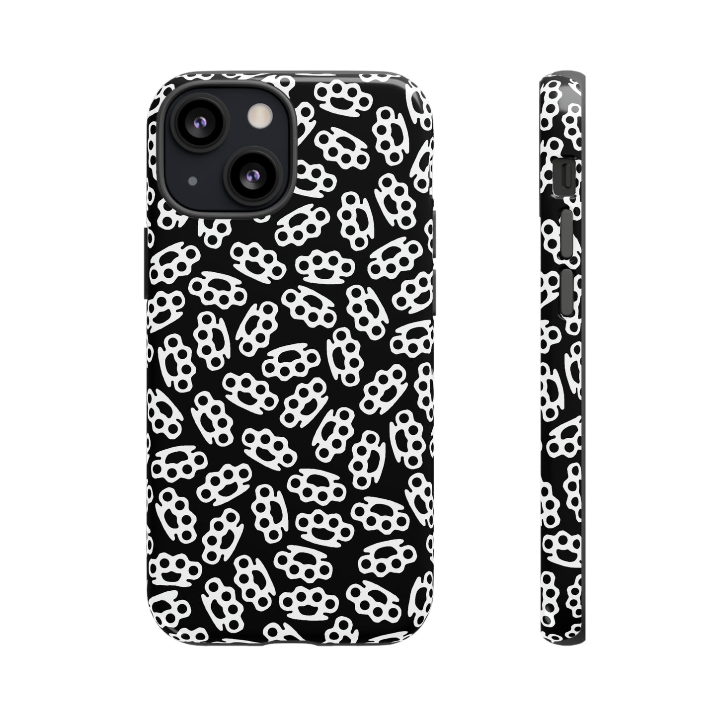 Black Candy Coated Brass Knuckles Phone Case