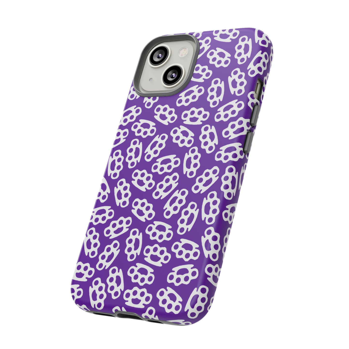 Purple Candy Coated Brass Knuckles Phone Case