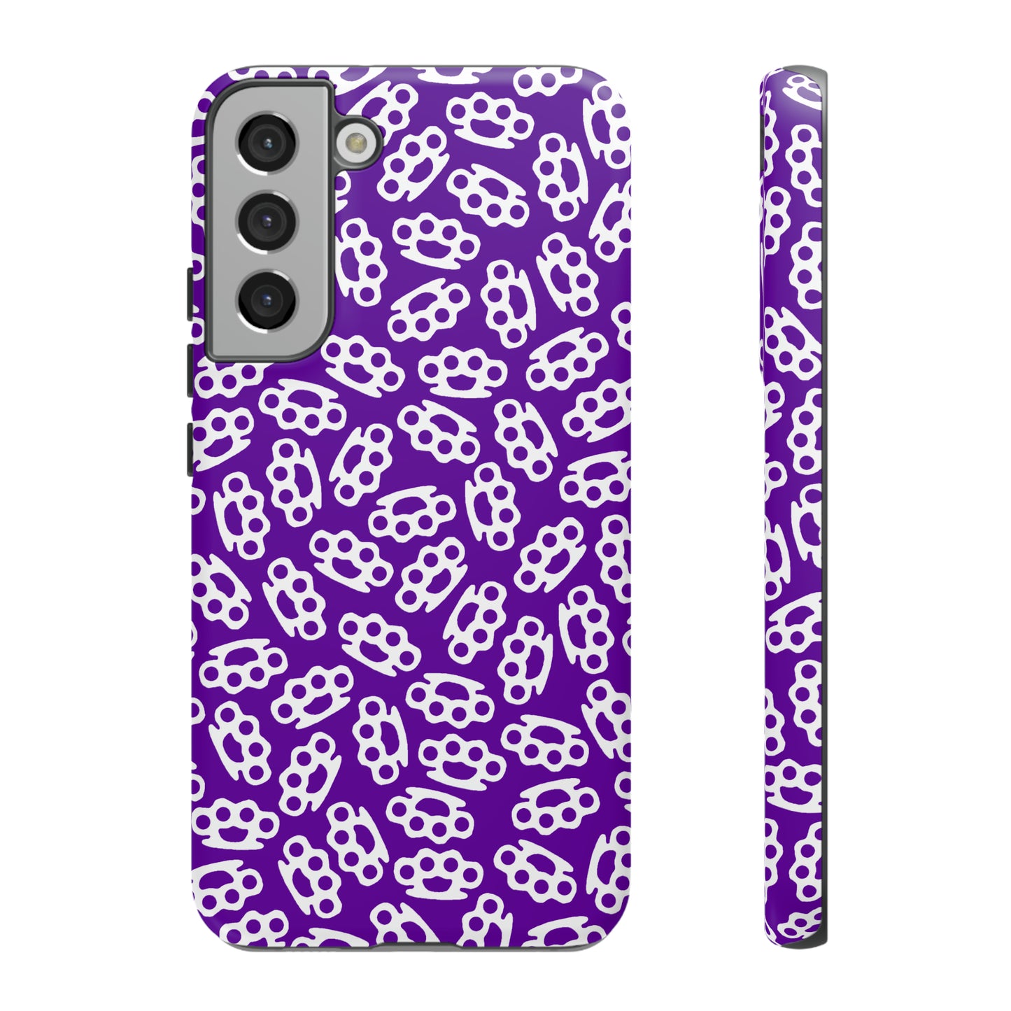 Purple Candy Coated Brass Knuckles Phone Case