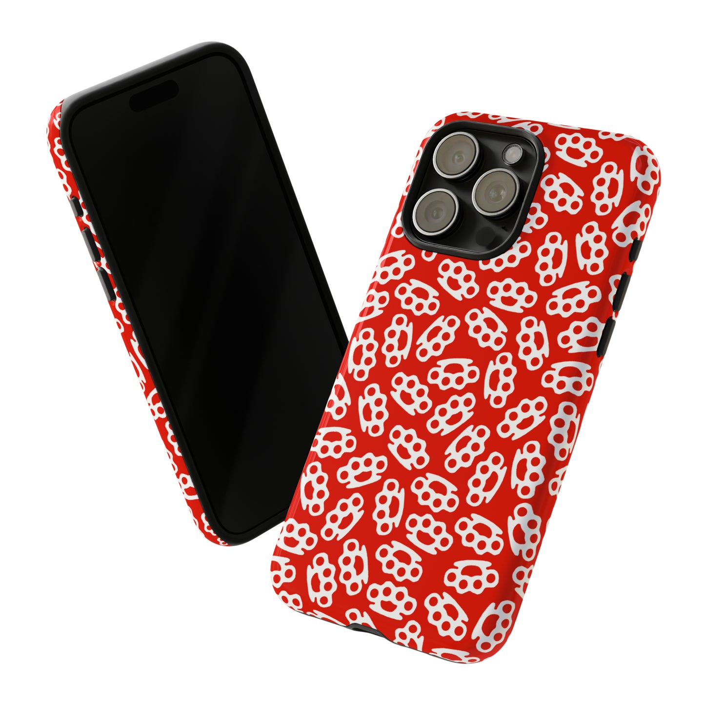 Red Candy Coated Brass Knuckles Phone Case