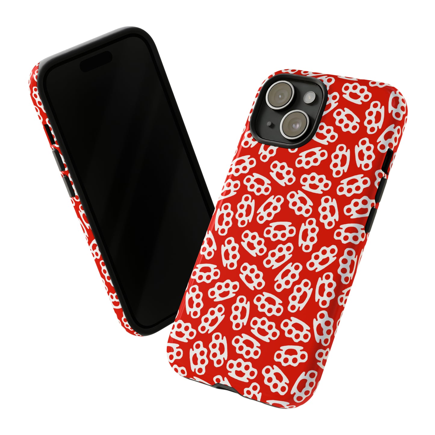 Red Candy Coated Brass Knuckles Phone Case