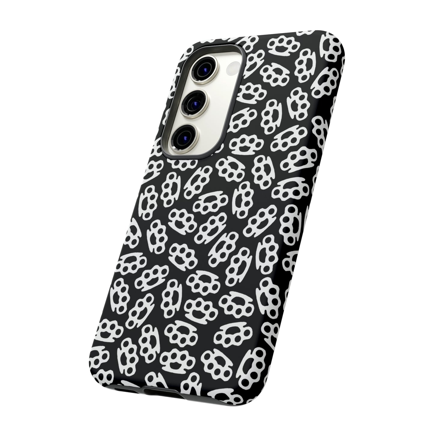 Black Candy Coated Brass Knuckles Phone Case