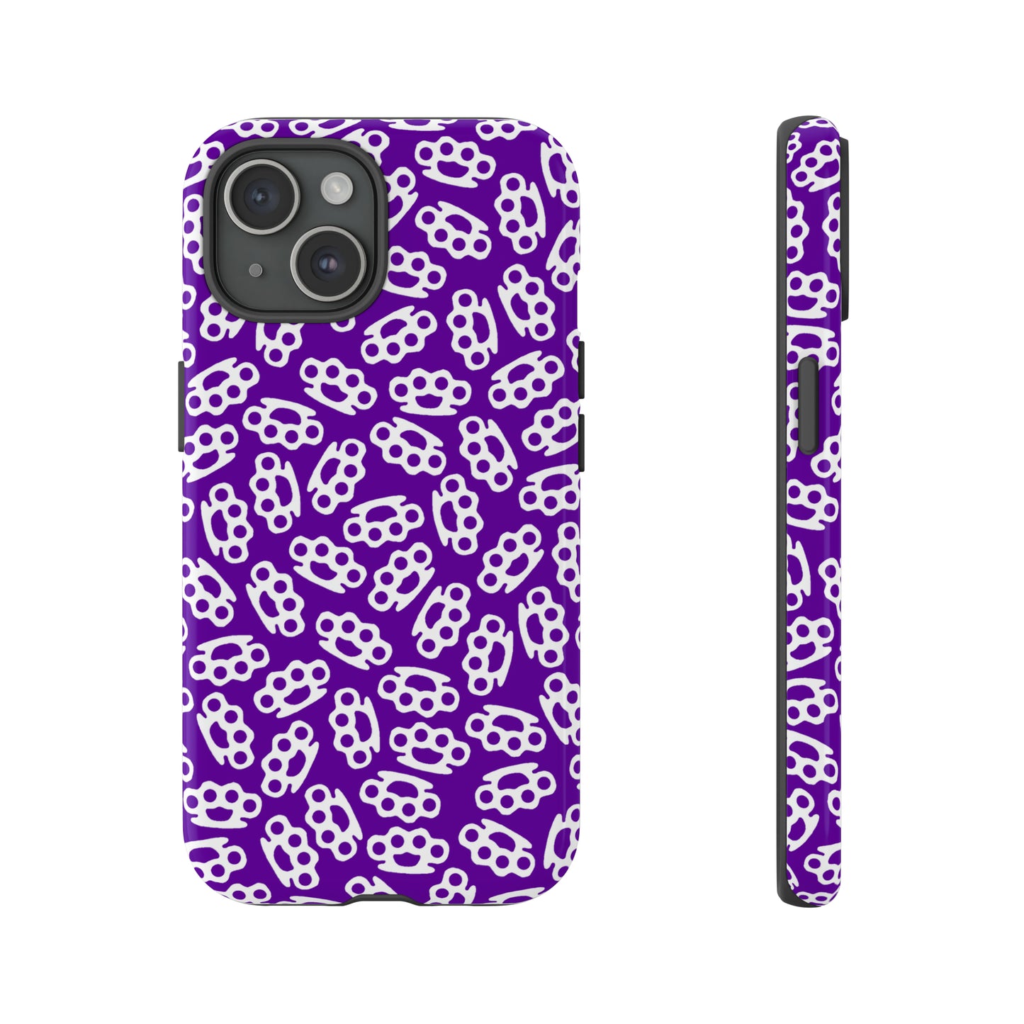 Purple Candy Coated Brass Knuckles Phone Case