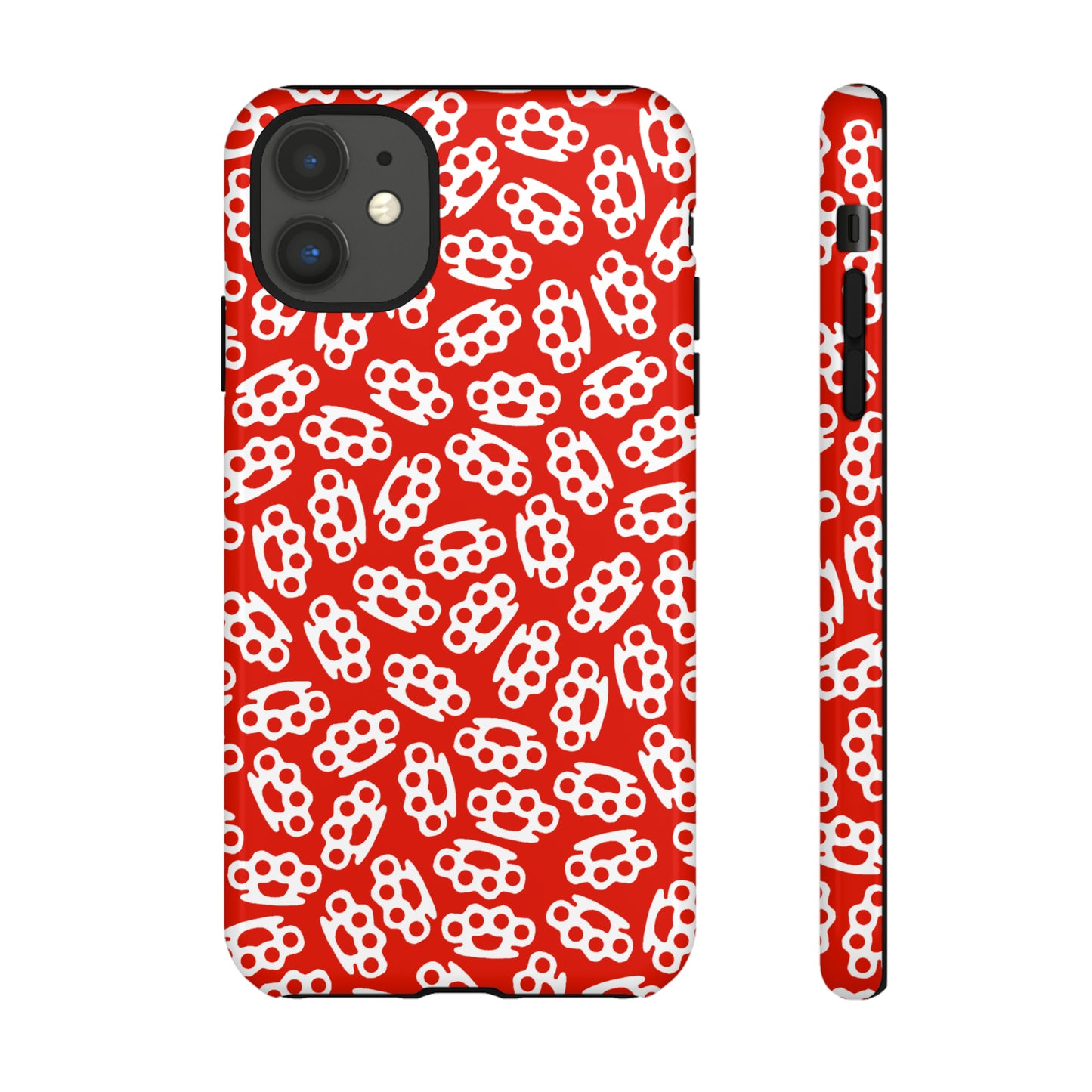 Red Candy Coated Brass Knuckles Phone Case