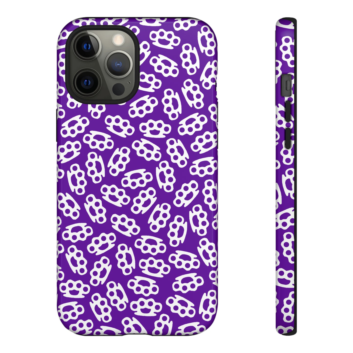 Purple Candy Coated Brass Knuckles Phone Case