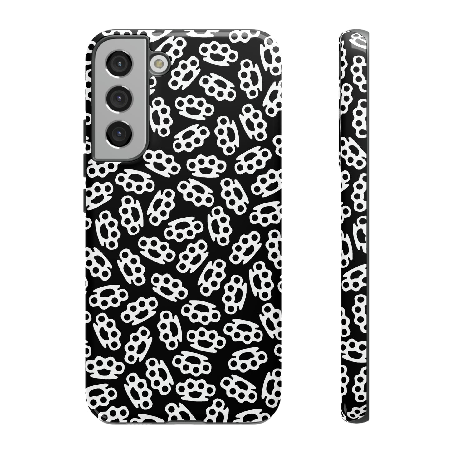 Black Candy Coated Brass Knuckles Phone Case