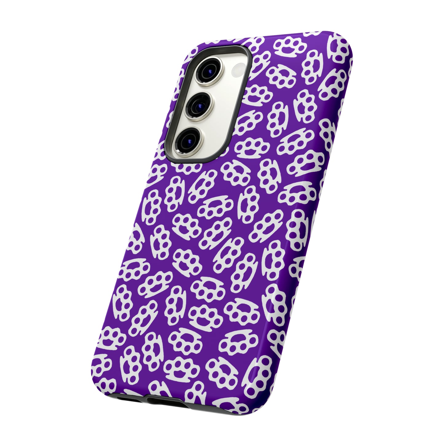 Purple Candy Coated Brass Knuckles Phone Case