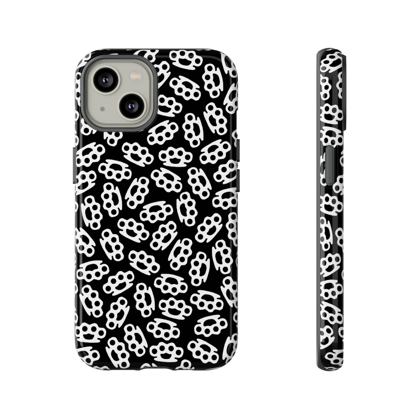 Black Candy Coated Brass Knuckles Phone Case