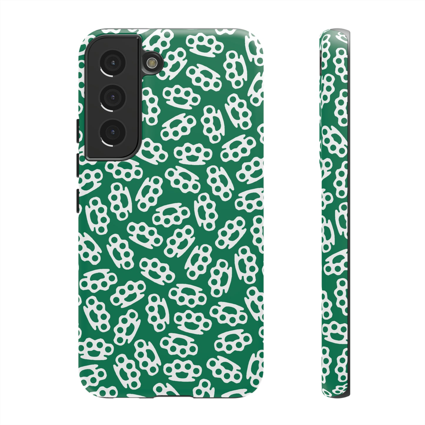 Green Candy Coated Brass Knuckles Phone Case