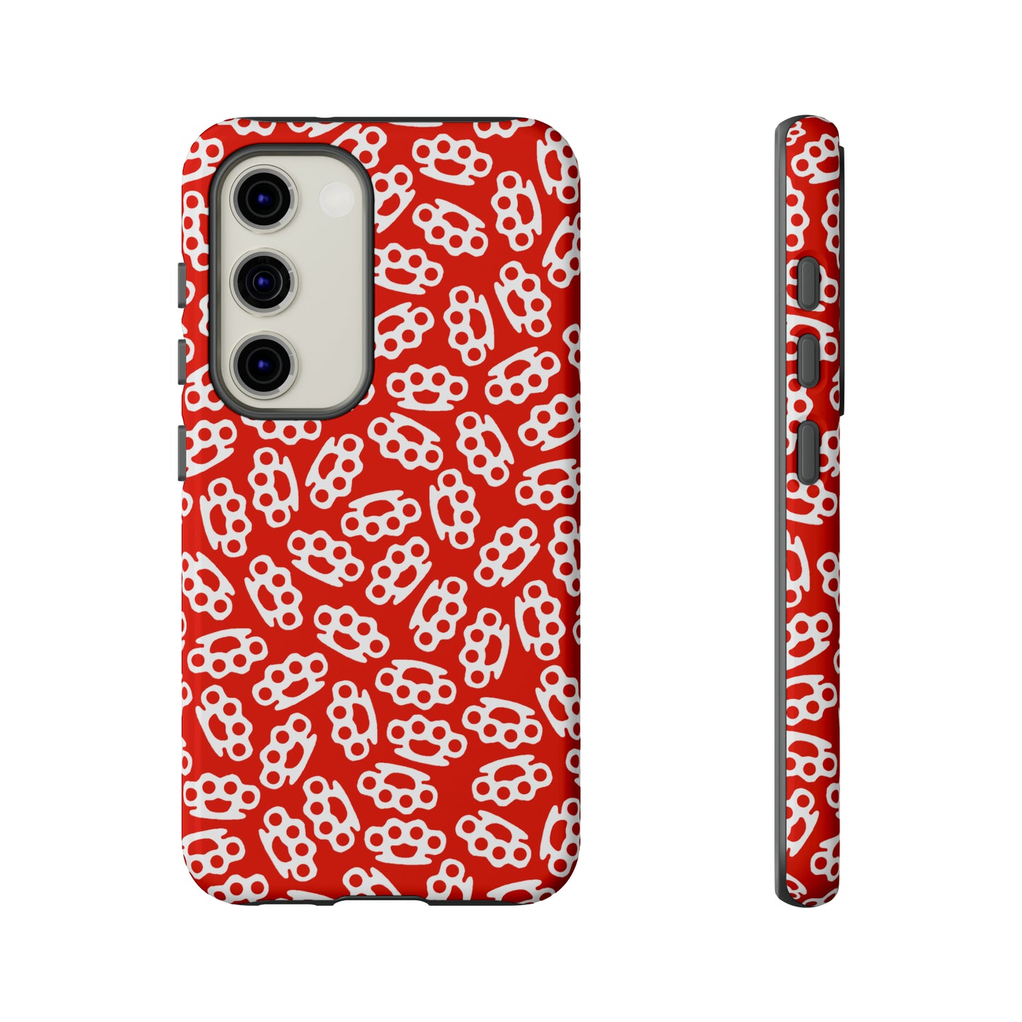 Red Candy Coated Brass Knuckles Phone Case