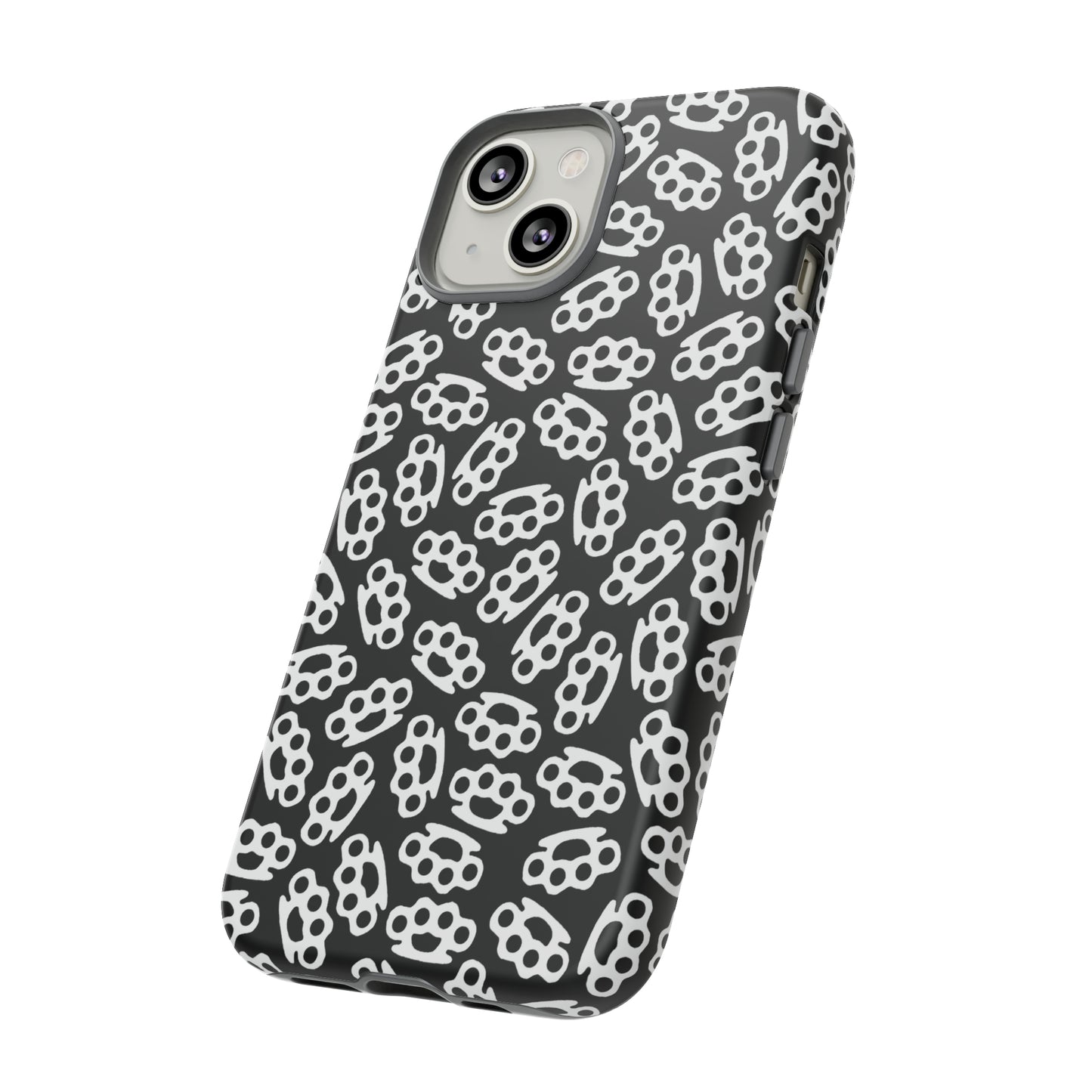 Black Candy Coated Brass Knuckles Phone Case