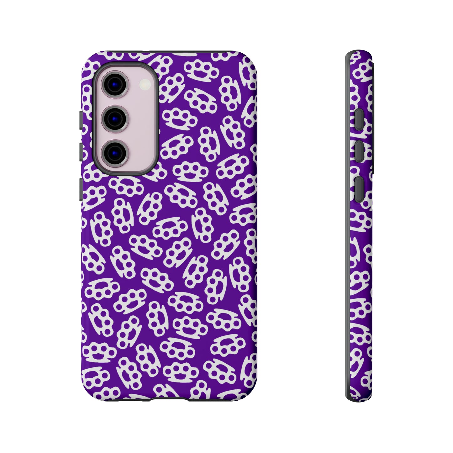 Purple Candy Coated Brass Knuckles Phone Case