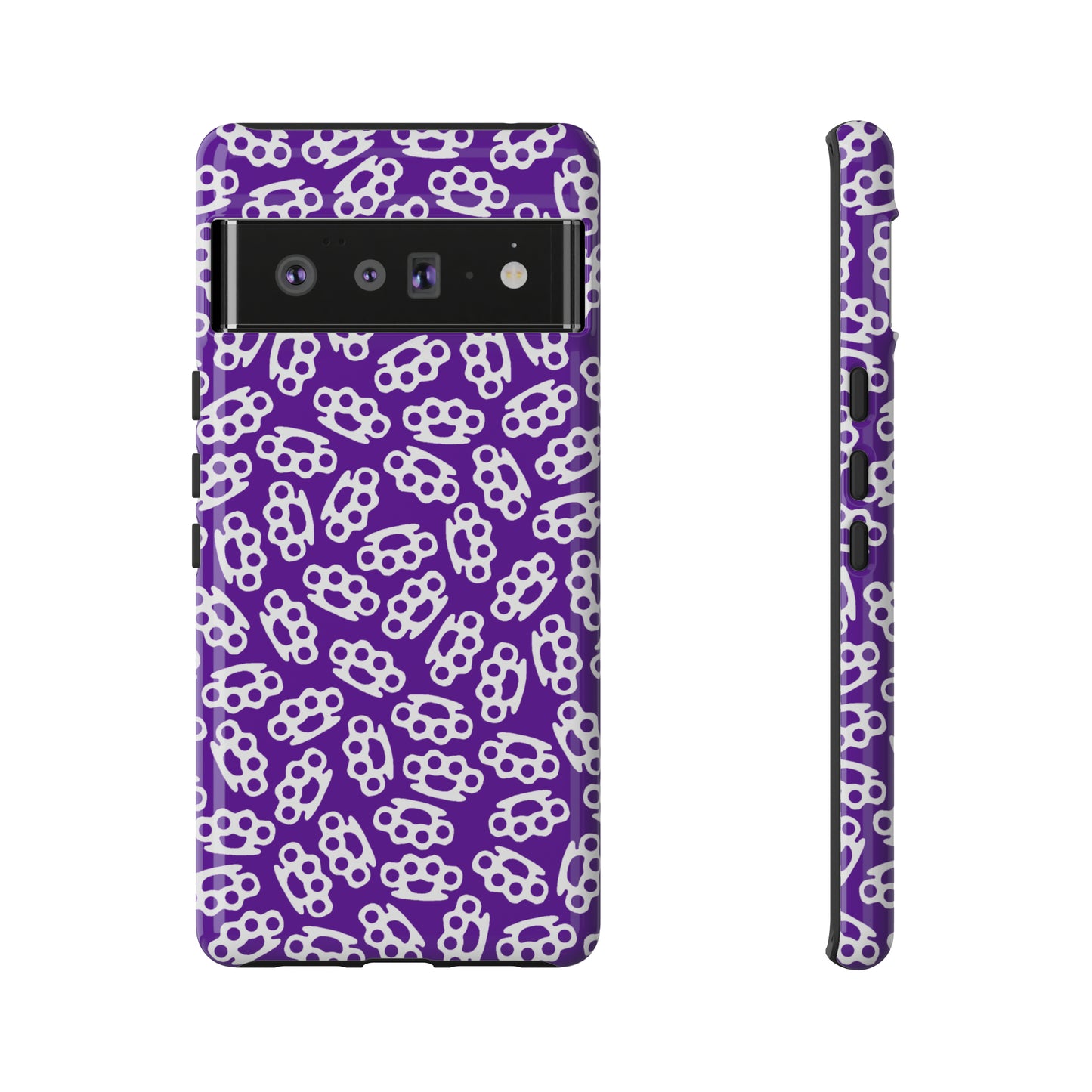 Purple Candy Coated Brass Knuckles Phone Case