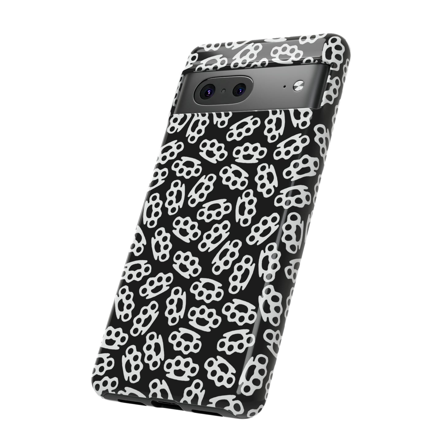 Black Candy Coated Brass Knuckles Phone Case