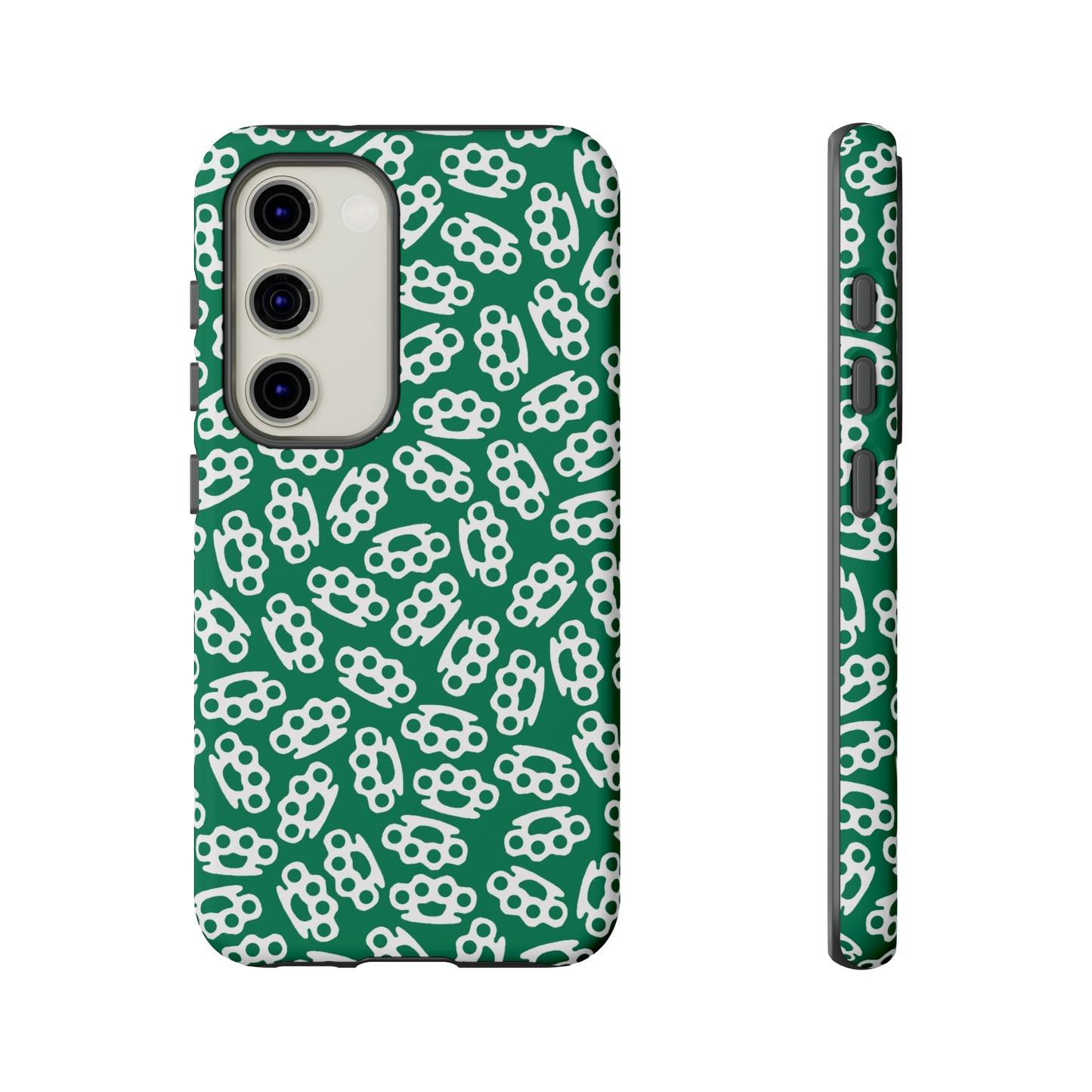 Green Candy Coated Brass Knuckles Phone Case