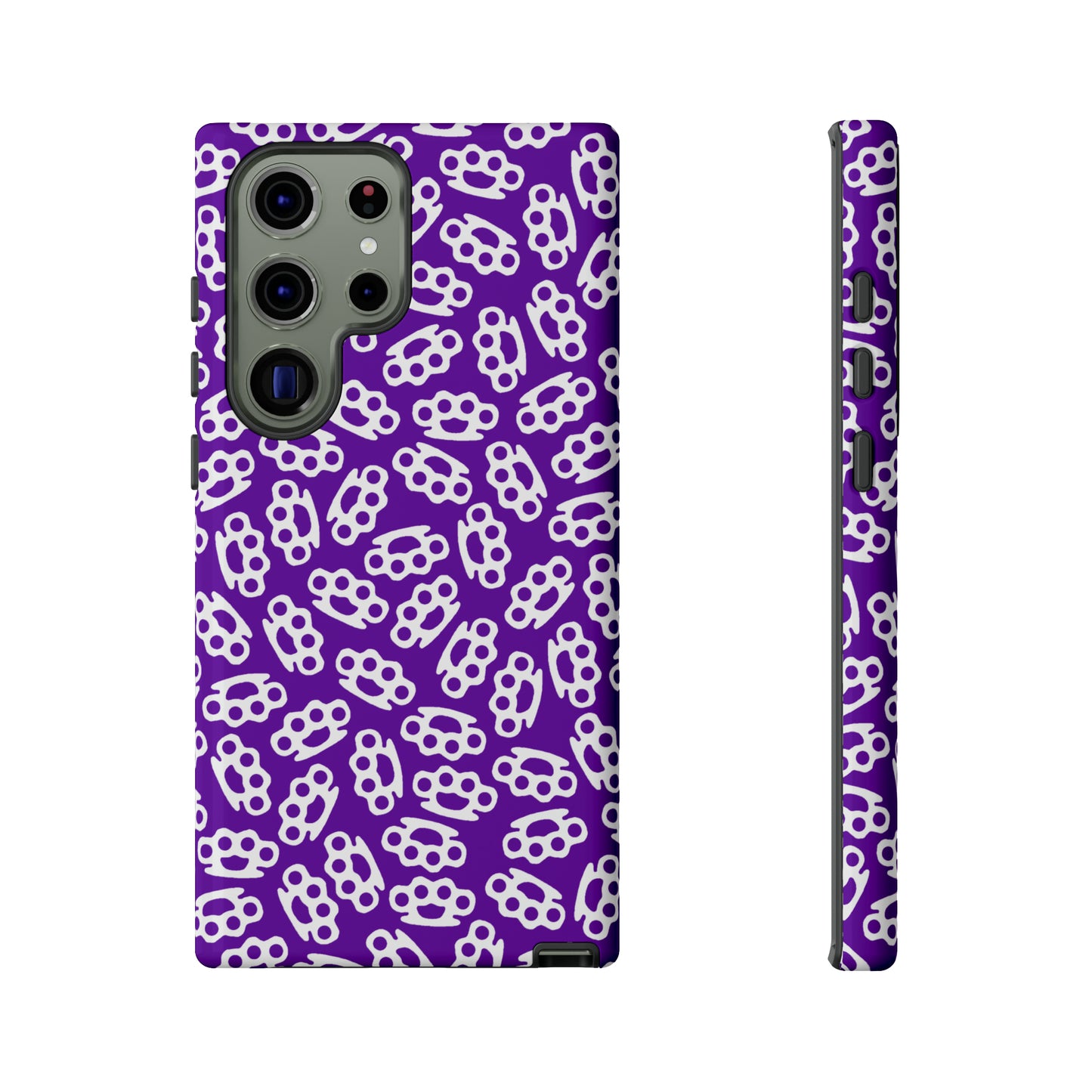 Purple Candy Coated Brass Knuckles Phone Case