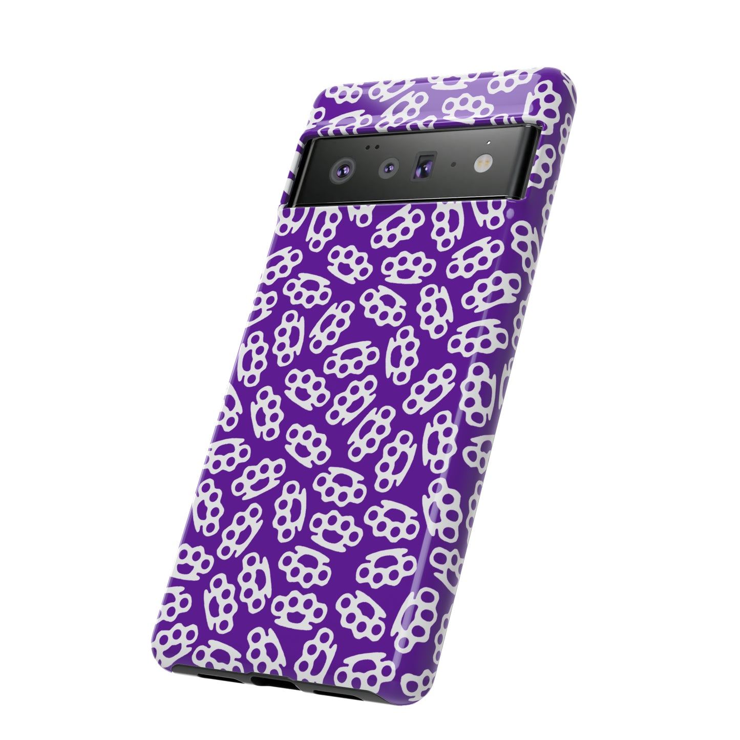 Purple Candy Coated Brass Knuckles Phone Case