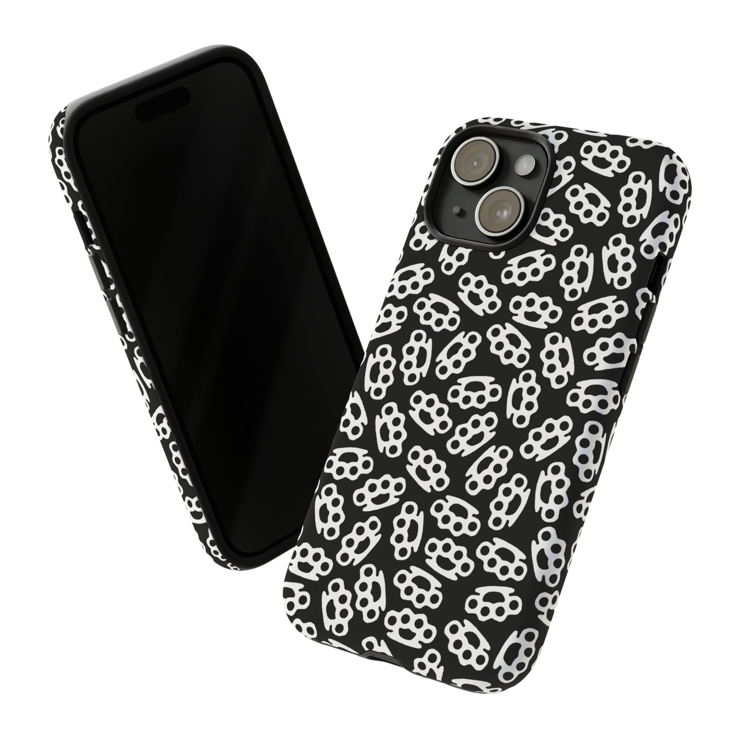 Black Candy Coated Brass Knuckles Phone Case